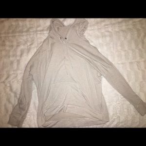 american eagle cream hoodie